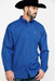 Cinch Men's Royal Blue Diamond Geo Print Long Sleeve Western Shirt Royal Blue
