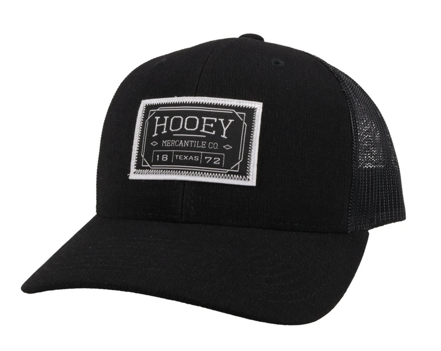 Hooey Doc Black Snapback Trucker Hat - 2102T-BK