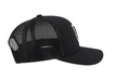Hooey Bronx Black Snapback Trucker Hat - 2103T-BK W/ White & Black Patch