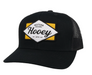 Hooey "DIAMOND" Black Snapback Trucker Hat - 2022T-BK Western Original