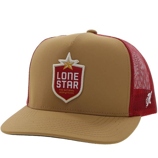Hooey "Lone Star Shield" 5-Panel Trucker Hat with Patch - LS011-TNRD