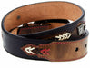 Hooey Western Boys Belt Kids Leather Whipstitch Black & Brown - 1656BEJ2