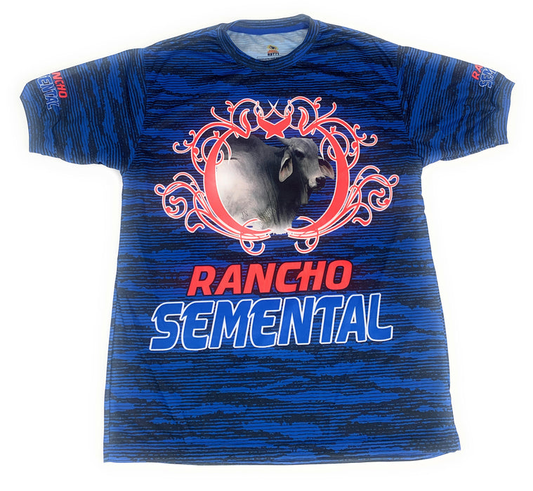 Camiseta Rancho Semental En Azul