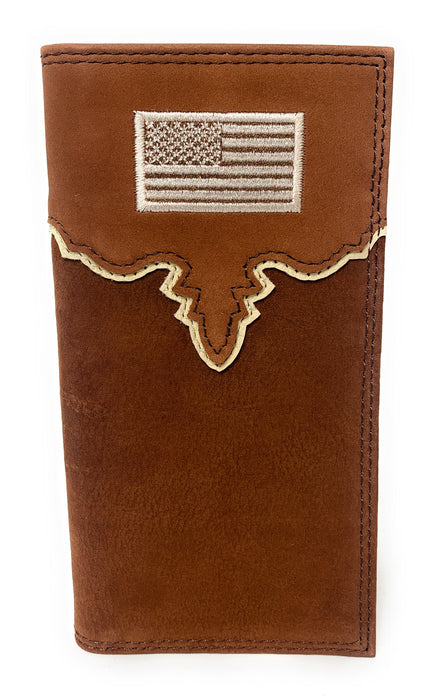 Justin Men's Rodeo Wallet Yoke With USA Flag - 2030767W2